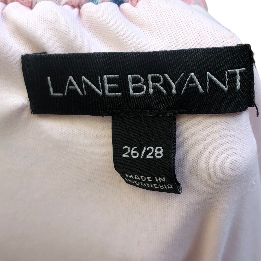 Lane Bryant Pink Pleated Floral Blouse size 26/28 - Picture 2 of 10